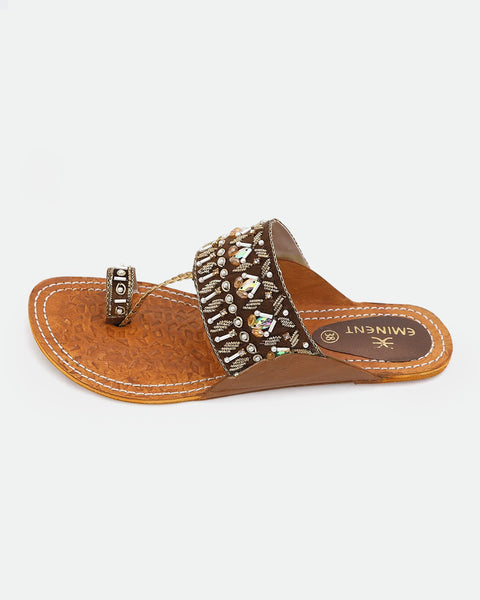 Women's Leather Kolhapuri
