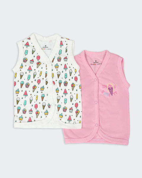 Newborn Boys Sleeves Less Vest Pack of 2