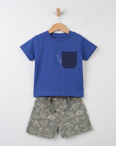 Newborn Boys Interlock Co-Ord Set