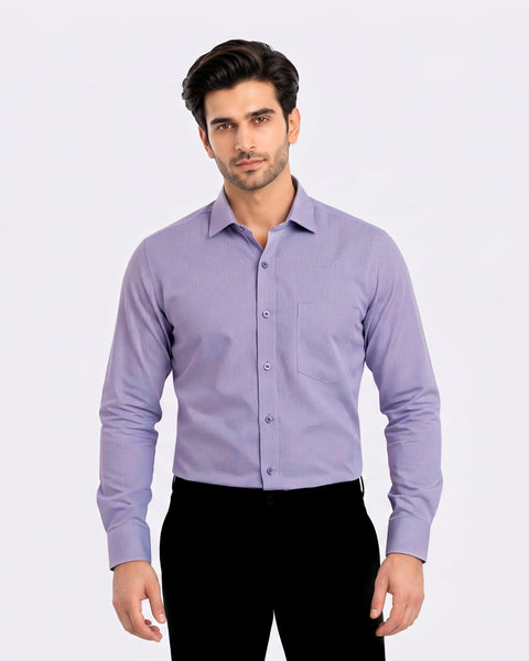 Men's Fine Check Formal Shirt