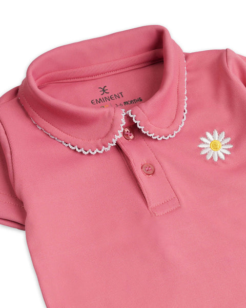 Newborn Girls Textured T-Shirt