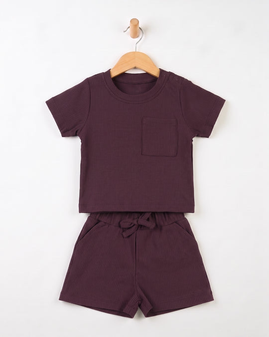 Newborn Boys Textured Co-Ord Set