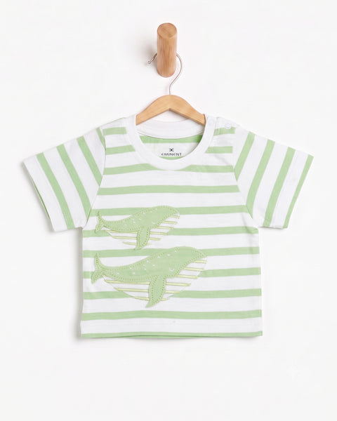 Newborn Boys' Half Sleeves T-Shirt