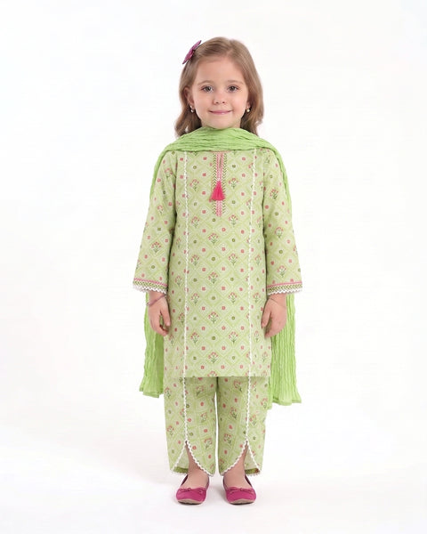 Girls' Essential Printed 3pc Suit