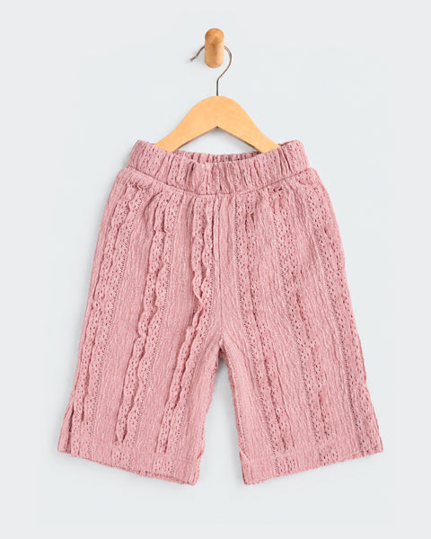Newborn Girls Knitted Night Trousers