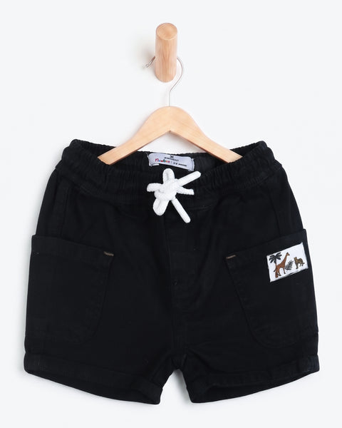 Newborn Boys Regular Twill Shorts