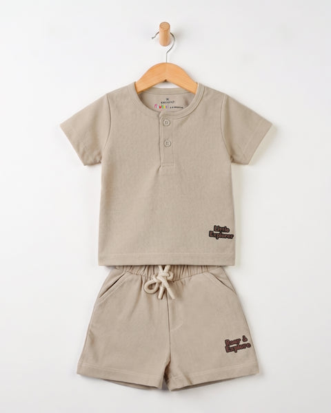 Newborn Boys Textured Co-Ord Set