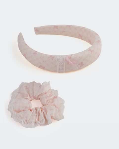 Girls' Hair Band & Scrunches Pony
