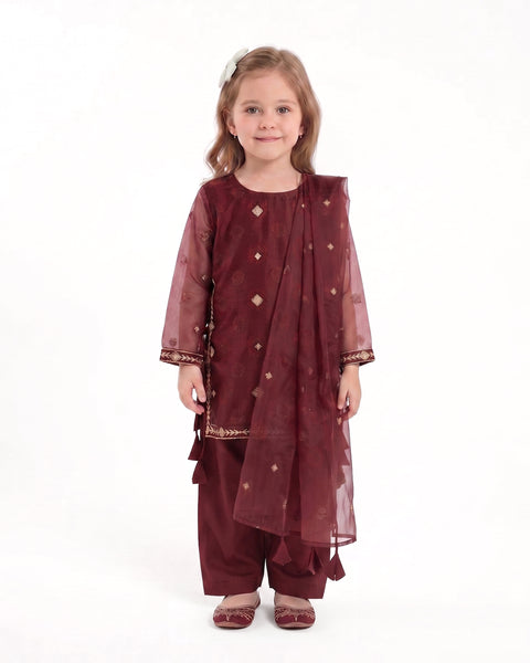Girls' Signature Embroidered 2pc Suit