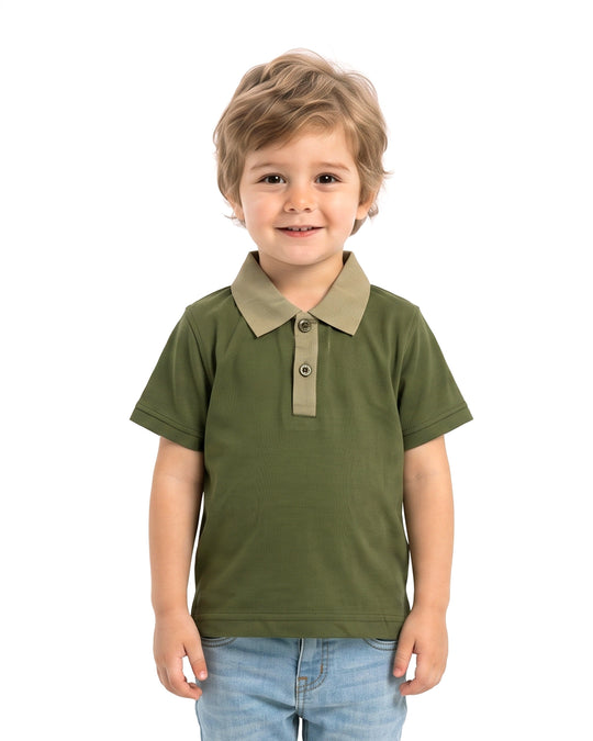 Boys' Half Sleeves Polo T-Shirt