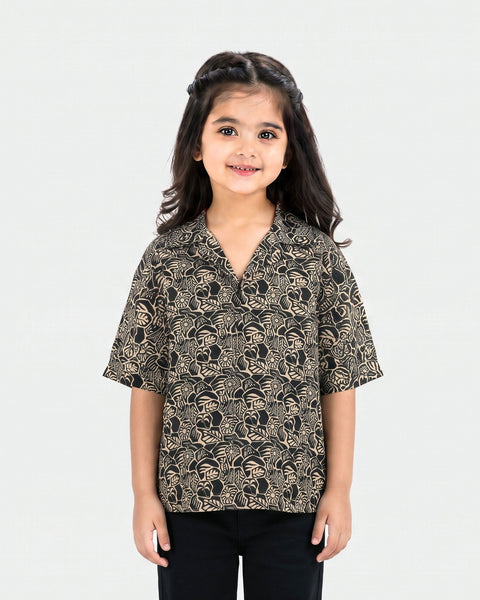 Girls Ethnic Fusion Printed 1 Pc