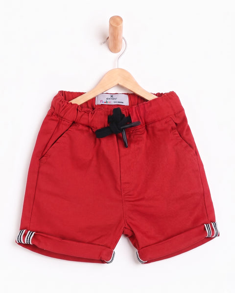 Newborn Boys Regular Twill Shorts