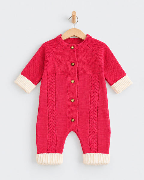 Newborn Girls Sweater Romper