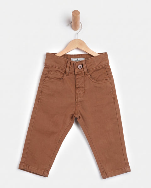 Newborn Boys Regular Twill Pant