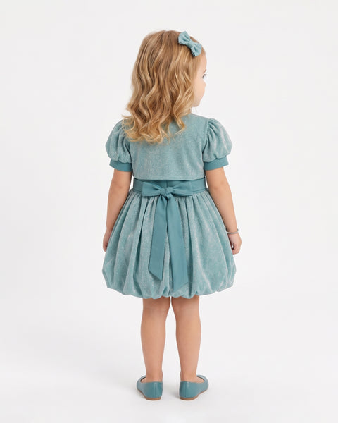 Girls' Fancy Frock - Sky Blue