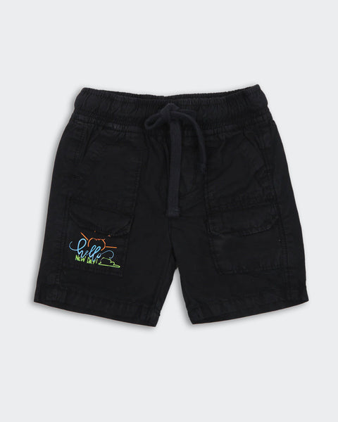 Newborn Boys' Cotton Short - Navy Blue