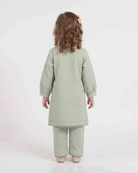 Girls' Essentials Embroidered 2Pc Suit