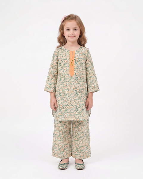 Girls' Fusion Printed 2Pc Suit