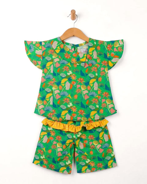 Newborn Girls' Fusion Printed 2pc Suit