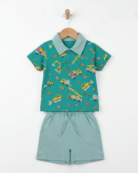 Newborn Boys Interlock Co-Ord Set