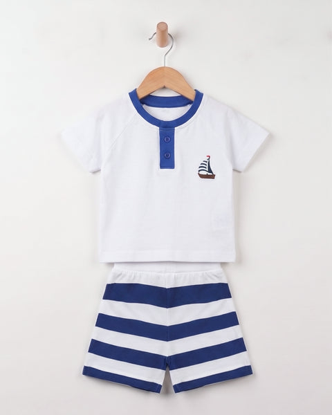 Newborn Boys Single Jersey Co-Ord Set
