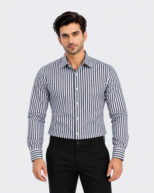 Men's Striped Formal Shirt