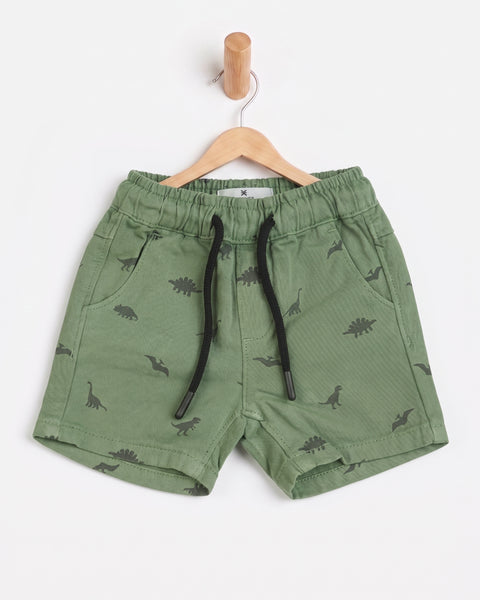 Newborn Boys Regular Twill Shorts