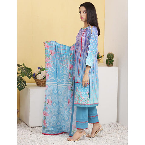 Eminent Digital Lawn 3 Pcs Un-Stitched Suit - 4, Women, 3Pcs Shalwar Suit, Eminent, Chase Value