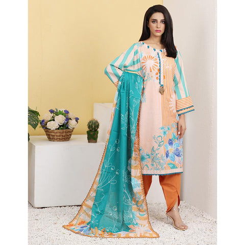 Eminent Digital Lawn 3 Pcs Un-Stitched Suit - 1, Women, 3Pcs Shalwar Suit, Eminent, Chase Value