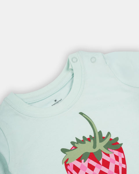 Newborn Girls' Half Sleeves T-Shirt