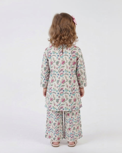 Girls' Fusion Printed 2Pc Suit