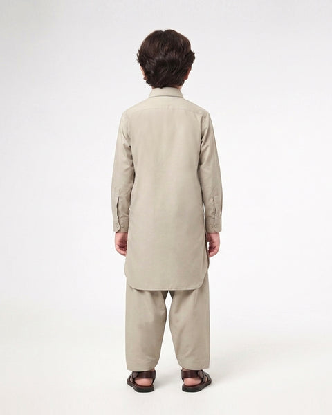 Boys' Plain Shalwar Kameez