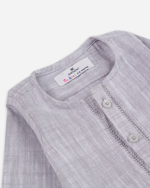 Newborn Boys' Embroidered Cotton Kurta Shalwar