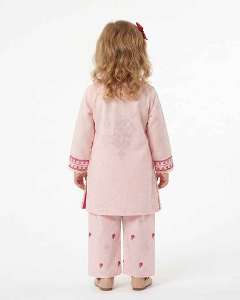 Girls' Essentials Embroidered 2Pc Suit