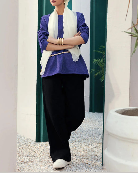 Women's Texture Top - Purple