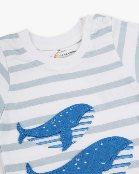 Newborn Boys' Half Sleeves T-Shirt