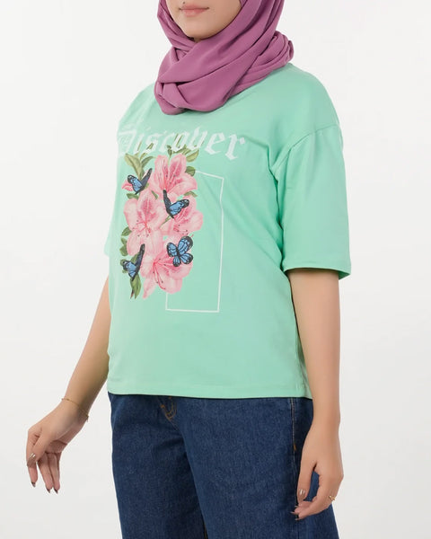 Women's Printed Half Sleeves T-Shirt