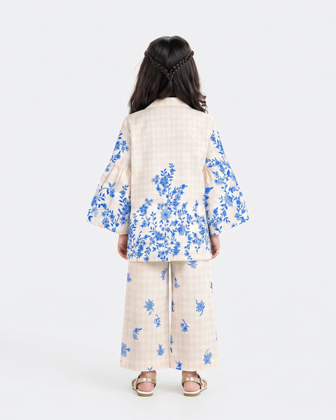 Girls Ethnic Fusion Printed 2 Pc