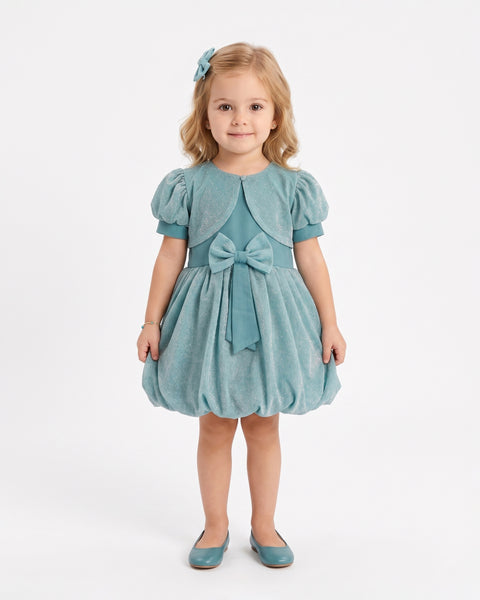Girls' Fancy Frock - Sky Blue