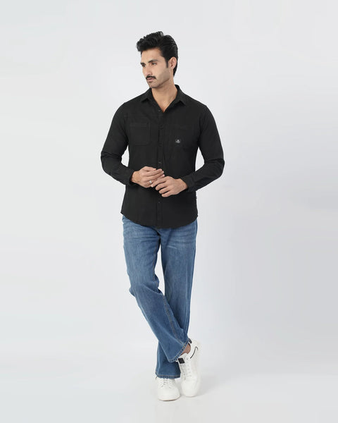 Twill Textured Casual Shirt