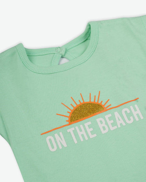 Newborn Girls' Half Sleeves T shirt
