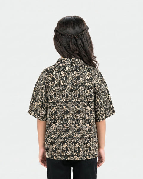 Girls Ethnic Fusion Printed 1 Pc