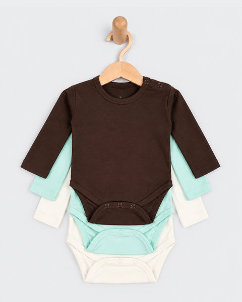 Newborn Unisex Bodysuits - 3 Pc