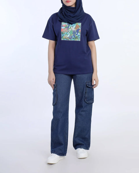 Women's Half Sleeves Printed T-Shirt