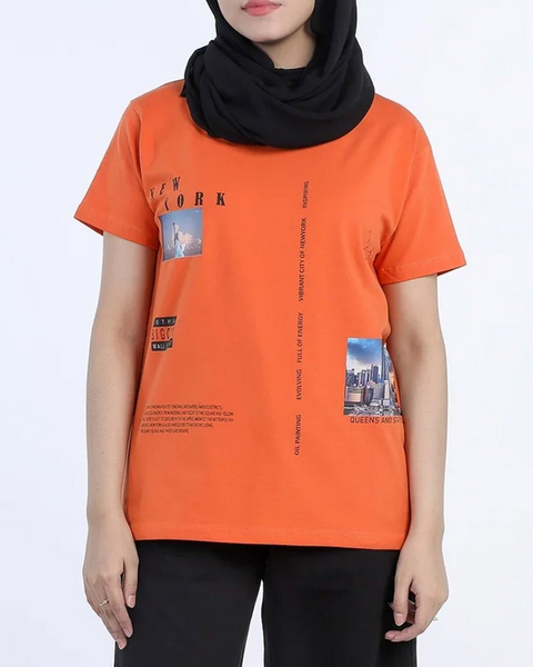 Women's Half Sleeves Printed T-Shirt