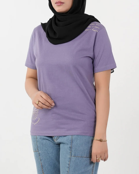 Women's Half Sleeves Printed T-Shirt