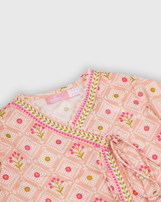 Girls' Essentials Printed 3 Pc Suit