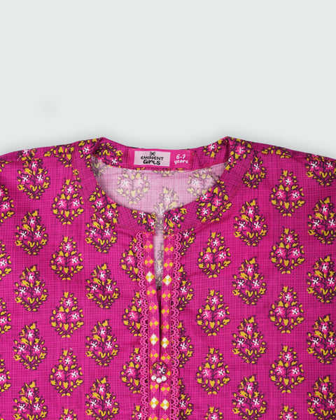 Girls' Essentials Printed 3 Pc Suit