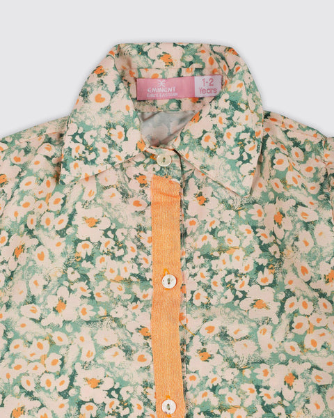 Girls' Fusion Printed 2pc Suit