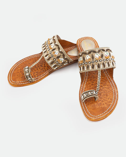 Women's Leather Kolhapuri